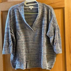 J. Jill V-Neck Marled Knit Women's Sweater